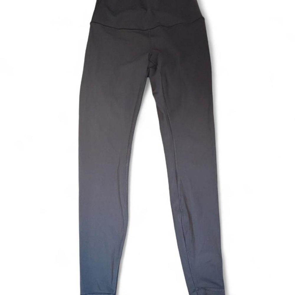 Lululemon black high-rise leggings, size 8